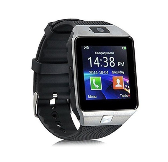 Buy SIM FITMATE DZ09 SmartWatch Silver Black Online